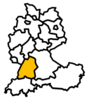 Landkarte der Regio Baden-Württemberg