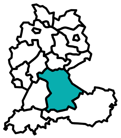 Landkarte der Regio Bayern