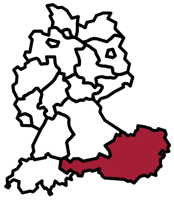 Landkarte der Regio Österreich